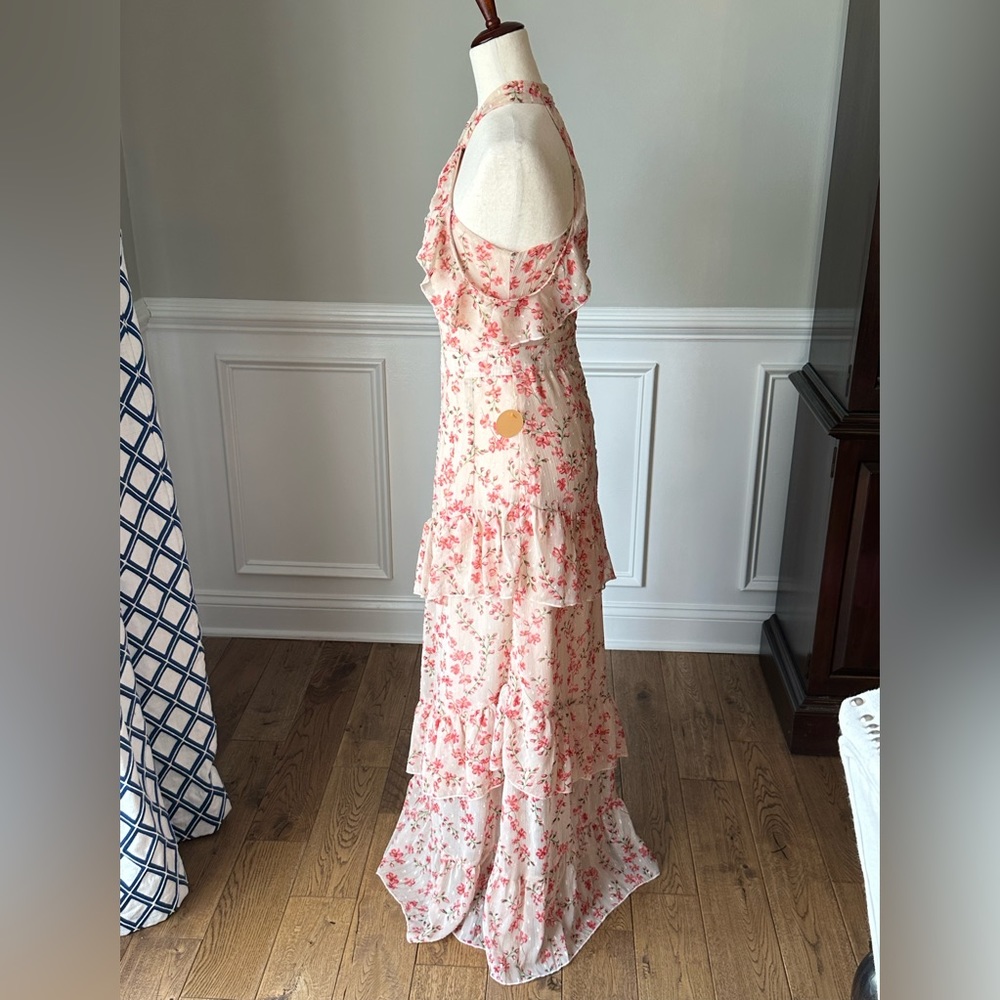 NEW Style Cheat High Neck Floral Maxi Dress size 6 - Picture 6 of 13